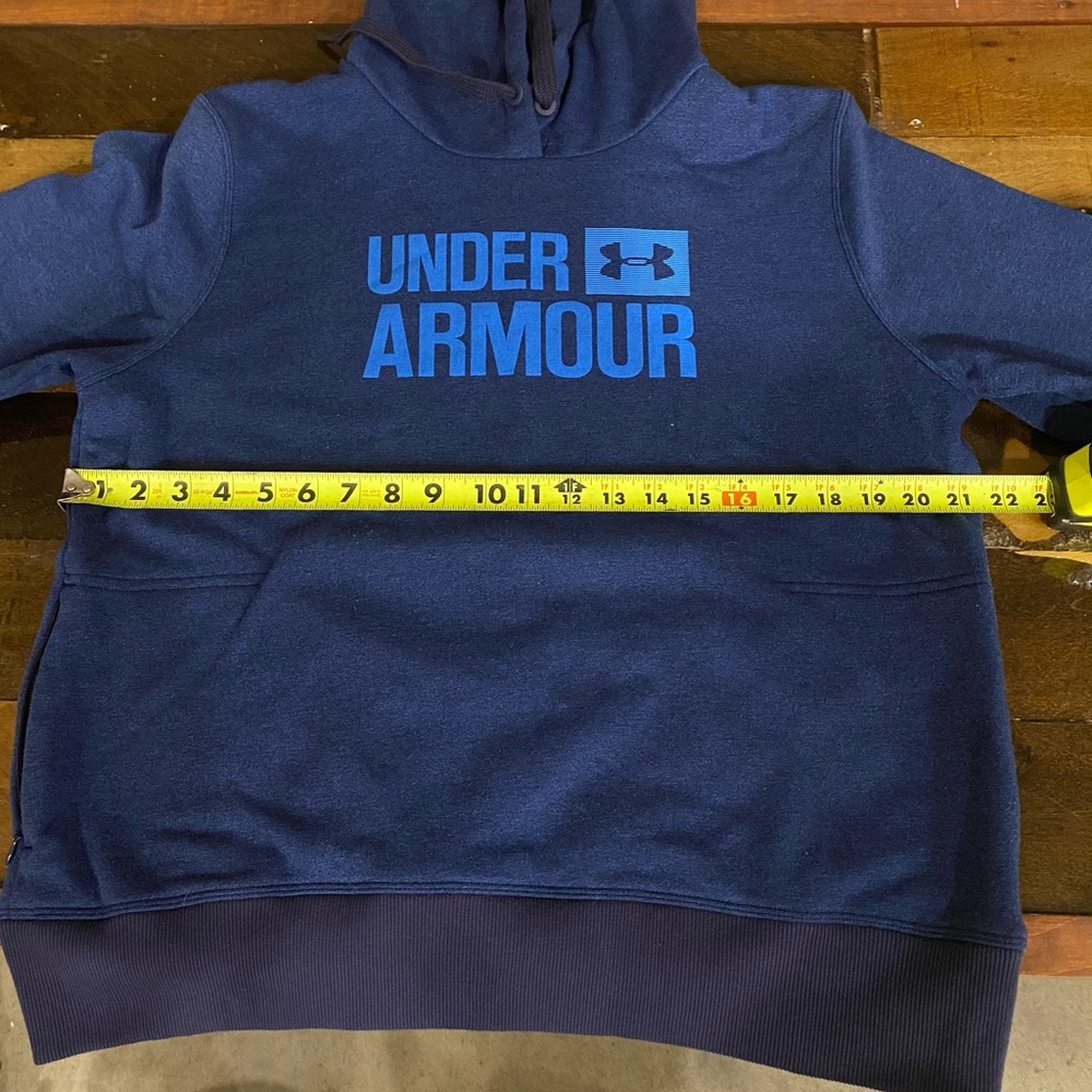 Women's Under Armour Threadborne Navy Hoodie L
